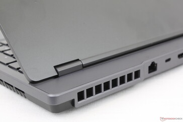 Protruding rear improves cooling at the cost of a larger and heavier laptop