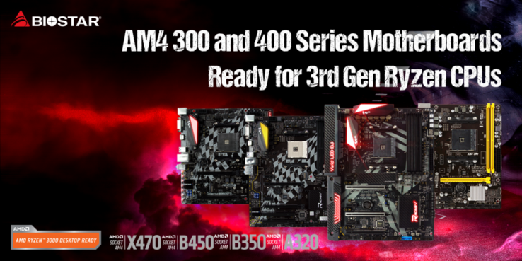 AMD Ryzen 3000 Desktop Ready. (Image source: Biostar)