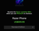 Razer is offering a free Bluetooth speaker with its phone for a limited time. (Source: Razer)
