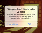 Legacy 32-bit apps will fail to launch on iOS 11. (Source: MacRumors)