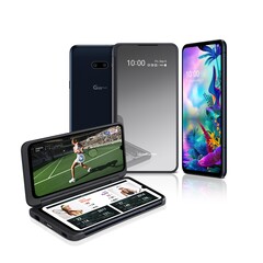 The LG G8X ThinQ comes with a new symmetrical  secondary display accessory. (Source: LG)