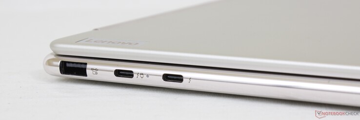 Left: USB-A 3.2 Gen. 2, 2x USB-C w/ Thunderbolt 4
