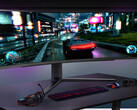 The UltraGear 49GR85DC-B has a curved VA panel that outputs at 1440p and 240 Hz. (Image source: LG)