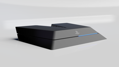 The PS5 final design might resemble the PS5 V-shaped devkit. (Image source: fan-made via NeoGAF) The PS5 final design might resemble the PS5 V-shaped devkit. (Image source: fan-made via NeoGAF)
