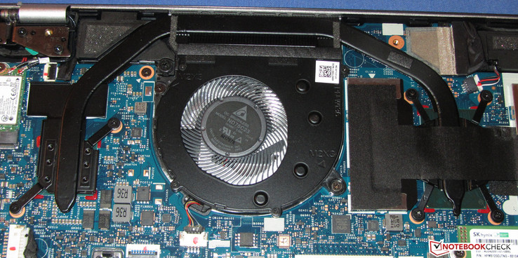 The new model of the Envy only has one cooling fan (predecessor: two)
