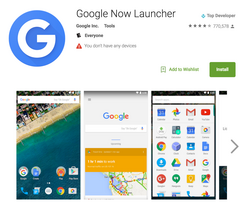 The Google Now Launcher has been a popular option for Android OEMs and users. (Source: Google Play Store)