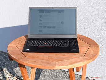 Lenovo ThinkPad E580 in sunlight