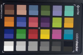 ColorChecker. Reference color in bottom half of each square