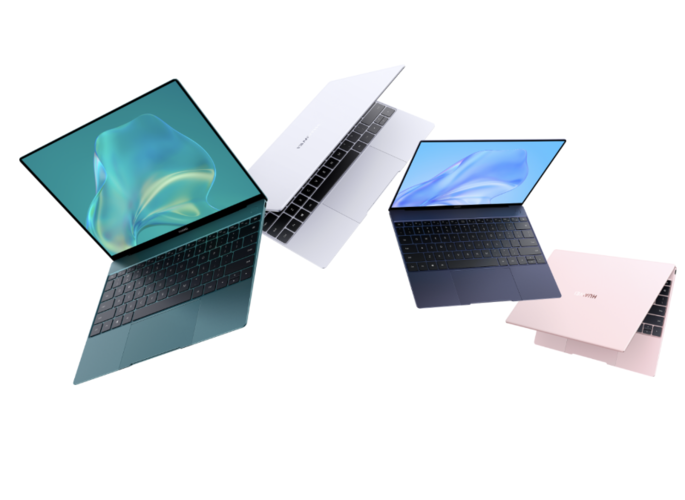 The MateBook X comes in four colours. (Image source: Huawei)