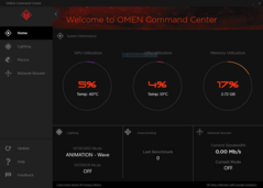 Omen Command Center: Main