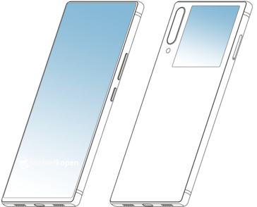 Some renders based on the alleged new ZTE patent. (Source: MobielKopen)
