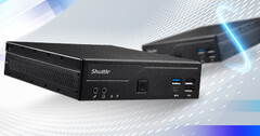 Both new Shuttle XPC models measure 19 x 16.5 x 4.3 cm. (Image source: Shuttle)