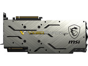 MSI GeForce RTX 2080 Ti Gaming X Trio - Back. (Source: Videocardz)