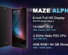 Maze Alpha Android phablet with 6 GB RAM announced for August 28 (Source: Phablist)