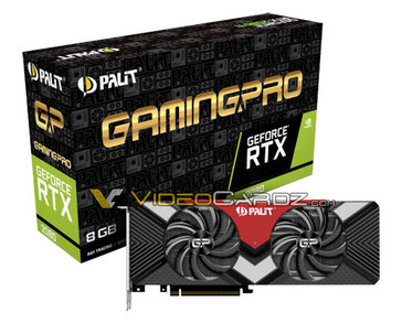 Palit GeForce RTX 2080 GamingPro. (Source: Videocardz)