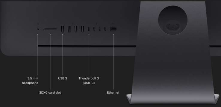 Ports of the iMac Pro (Picture: Apple)