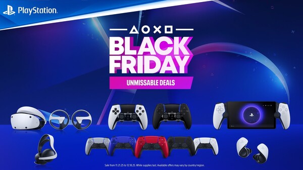 PS5 accessories including the PSVR2, controllers, and headset will be discounted for Black Friday. (Image source: PlayStation)