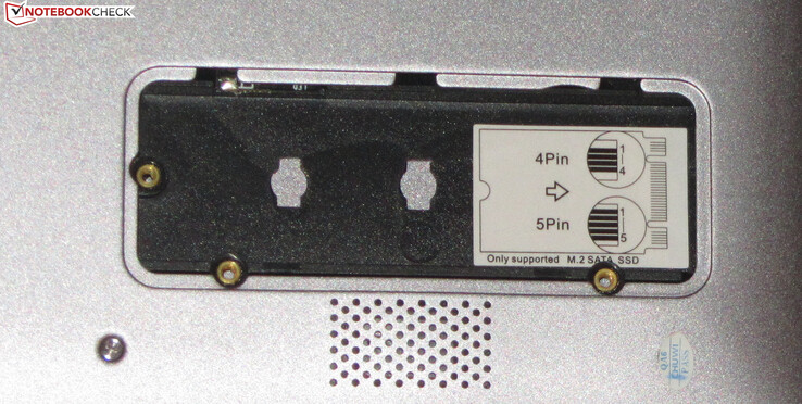 Chuwi includes an M.2-2280 SATA drive slot