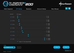 Sharkoon Light² 200 ultra light gaming mouse software - DPI Settings