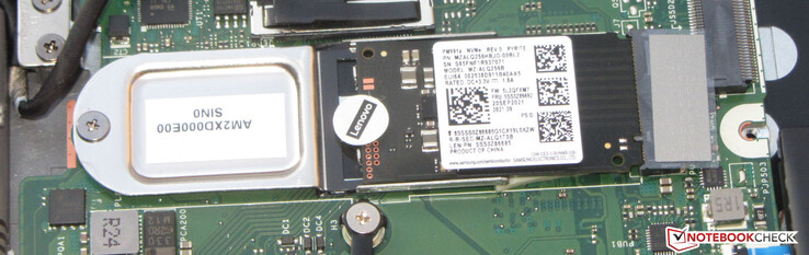 One SSD serves as a system drive.