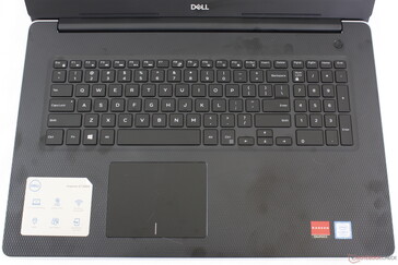 Keyboard backlight is not available on the lowest-end configuration. All SKUs lack a fingerprint reader unlike on the Inspiron 17 5770