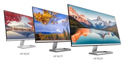HP&#039;s new M-series FHD monitors, made from 85% recycled plastic. Image via HP