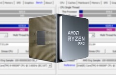 The Ryzen 7 PRO 5750G will sport AMD&#039;s business-oriented PRO technologies and enhanced security features. (Image source: AMD/CPU-Z - edited)