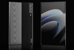 Not all 2021 flagship smartphones will follow the typical trends though. (Samsung Galaxy Note rollable concept - LetsGoDigital/Concept Creator)