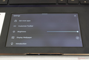 Brightness can only be controlled in the Settings menu and it is not affected by Windows automatic brightness control