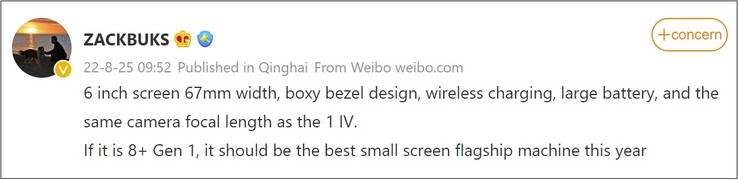 Sony Xperia 5 IV comments. (Image source: Weibo - machine translated)