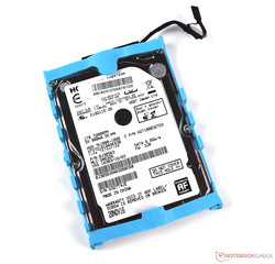 Hard drive with isolating frame