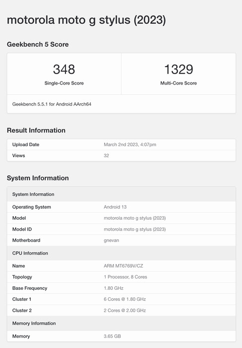 (Image provide: Geekbench)