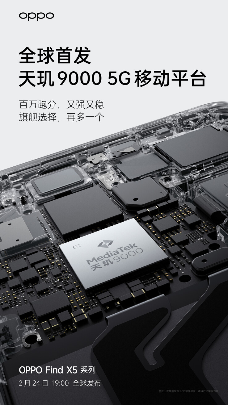 OPPO finallly overtly teases its Find X5 variants in terms of their processors. (Source: OPPO via Weibo)