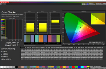 Colors (profile: Normal, color temperature: Cold, target color space: sRGB)