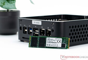 Our test SSD from Transcend with 512 GB