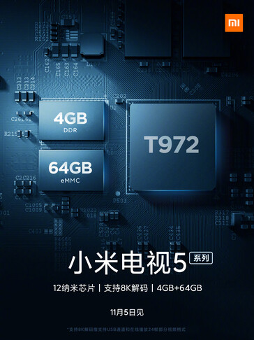 Some official promotional material for the Mi TV 5. (Source: Weibo)
