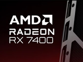AMD has confirmed Radeon RX 7400 retail branding in lieu of an actual product image. (Image source: AMD - edited)