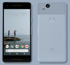 The 5-inch Pixel 2 has no headphone jack, no wireless charging and large bezels. (Source: Google)