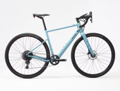 Decathlon has unveiled three new Van Rysel electric gravel bikes, including the E-GRVL AF X35 (above). (Image source: Decathlon)