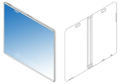 An image form the latest &#039;OPPO foldable phone&#039; patent. (Source: MobielKopen)