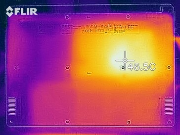 Heat distribution under load (bottom)
