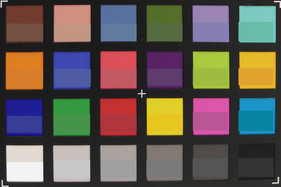 ColorChecker: The original color is displayed in the bottom half of each field.