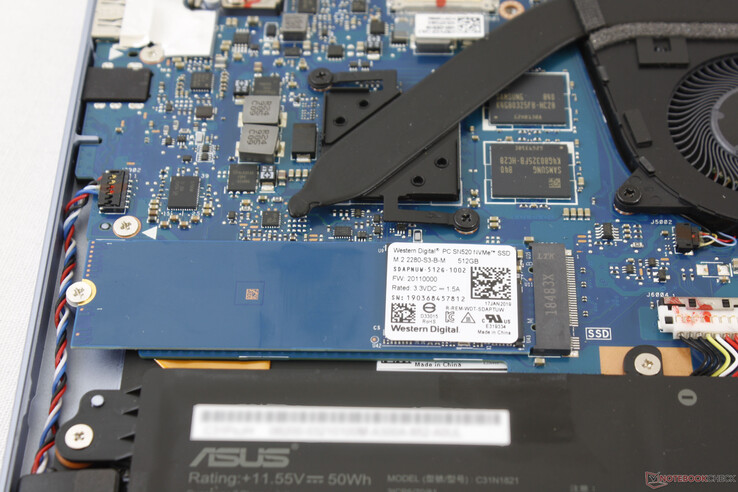 M.2 SSD sits adjacent to the GDDR5 VRAM modules