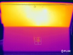 Surface temperatures stress test (rear with kickstand)