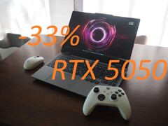 The Lenovo LOQ 15 (Gen 10, Intel) is also available with an RTX 5060. (Image source: Florian Glaser for Notebookcheck, edited)