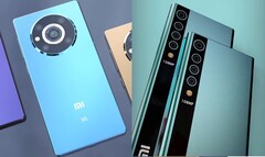 Separate contrasting fan-made concept renders of the Xiaomi MIX 5 smartphone have emerged. (Image source: Sina.com)