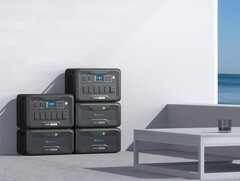 The Bluetti AC500 &amp; B300S System is modular, with each AC500 capable of up to six battery connections. (Image source: Bluetti)