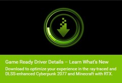 NVIDIA GeForce Game Ready Driver 460.79 - What&#039;s New DLSS support in Cyberpunk 2077 and Minecraft RTX in Windows 10 (Source: GeForce Experience app)