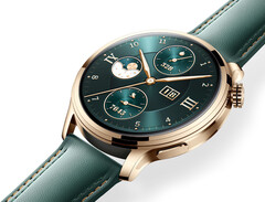 Honor has chosen an unusual position for the digital crown on the Watch 4 Pro. (Image source: Honor)