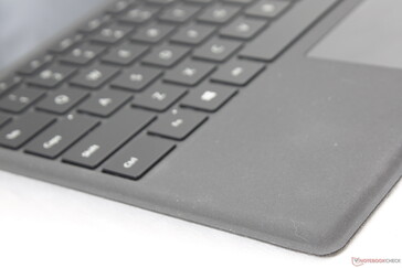 Familiar Alcantara texture that has become standard on the Surface Pro Type Cover